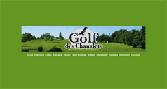 Desktop Screenshot of golf-chanalets.fr