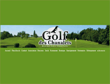 Tablet Screenshot of golf-chanalets.fr